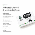 Activated Charcoal & Moringa Bar Soap