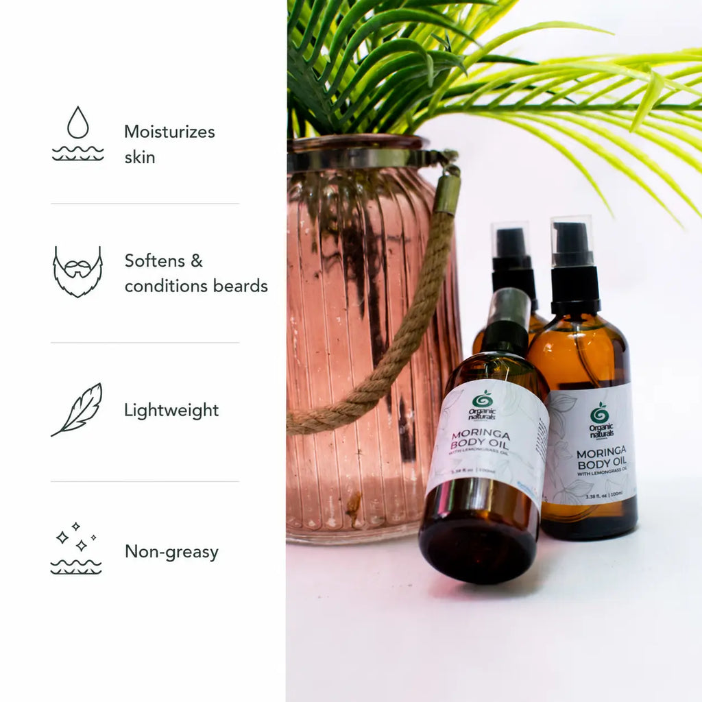Moringa Body Oil with Lemongrass Oil