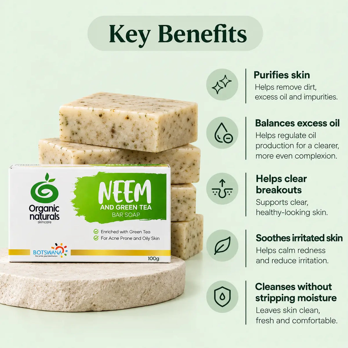 Neem & Green Tea Bar Soap